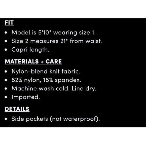 TORRID Swim Capri Legging High Rise w/Pocket NWT‎ Size 2X - Picture 6 of 7